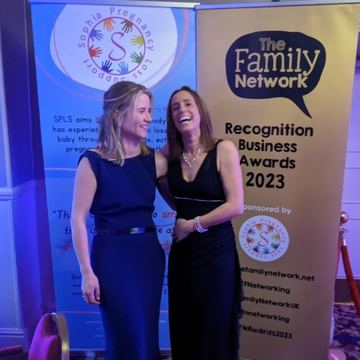 Katie and Melissa at The Family Network awards