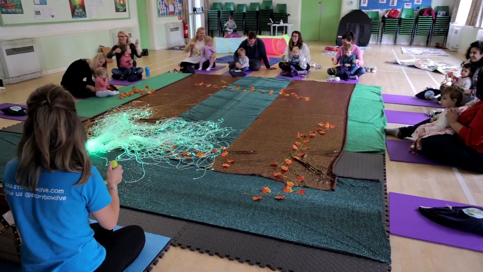 A StoryBox class in full swing